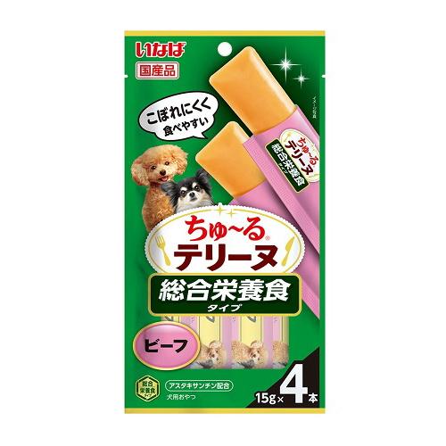 (ポスト投函)(いなばペットフード)ちゅ〜るテリーヌ 総合栄養食タイプ ビーフ 15g×4本入