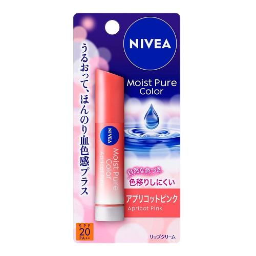 (花王)ニベア モイストピュアカラーリップ アプリコットピンク 3.5g