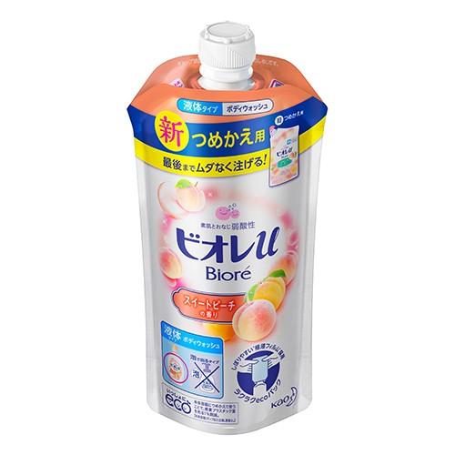 (花王)ビオレu スイートピーチの香り 詰替え 340ml