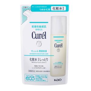 化粧水レフィル2本・クリーム1個 キュレル 潤浸保湿 化粧水 II しっとり つめかえ用 ( 130ml )/ : 爽快