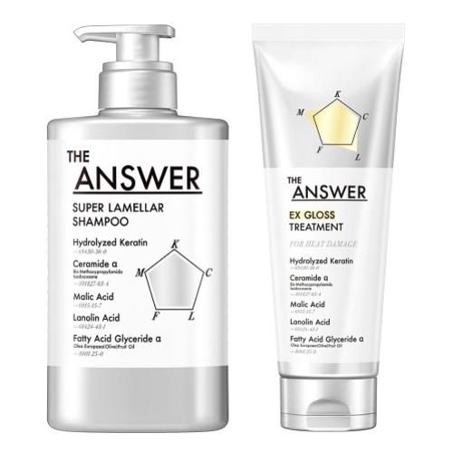 (花王)THE ANSWER スーパーラメラシャンプー ポンプ 400mL+EX グロストリートメン...