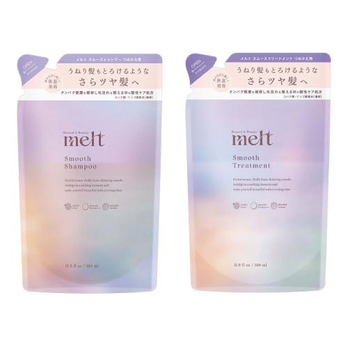 (ポスト投函)(花王)メルト スムースシャンプー 詰替え 380ml＋スムーストリートメント 詰替え...