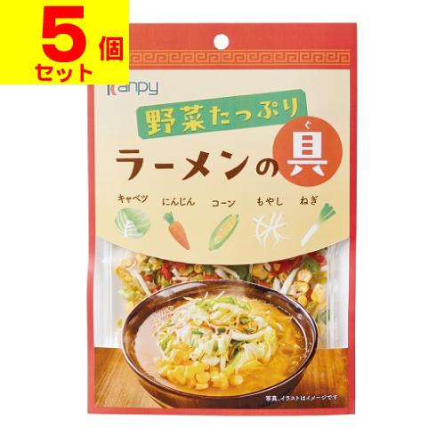 (ポスト投函)カンピー 野菜たっぷりラーメンの具 40g(5個セット)