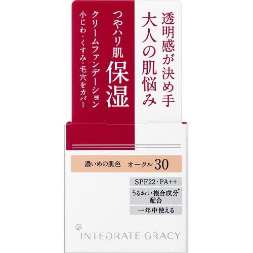 (資生堂)インテグレート グレイシィ モイストクリーム ファンデーション オークル30 (25g)