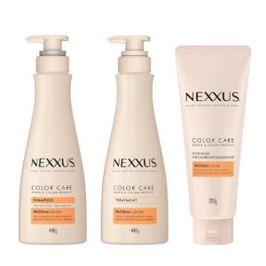 (ユニリーバ)NEXXUS(ネクサス) リペアアンドカラープロテクト シャンプー ポンプ 440g+トリートメント ポンプ 440g+ヘアマスク 220g｜zagzag