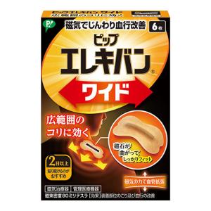 (ポスト投函)(ピップ)ピップエレキバン ワイド 6枚入
