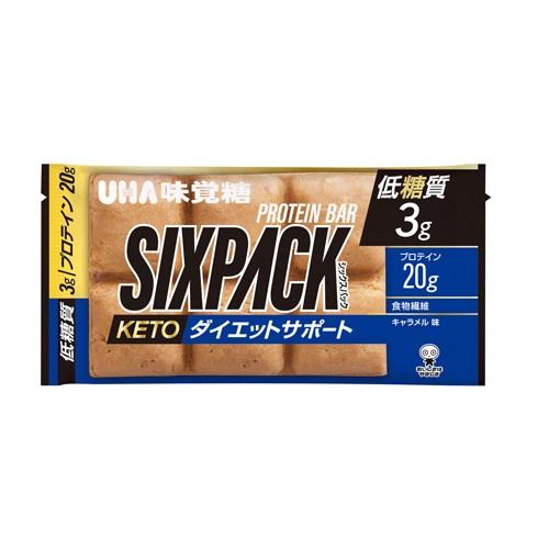 (UHA味覚糖)SIXPACK プロテインバー KETOダイエットサポート キャラメル味 40g