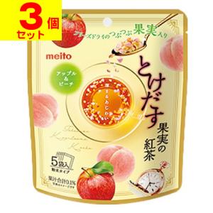 meito とけだす果実の紅茶 アップル＆ピーチ 5袋入 : ザグザグ通販