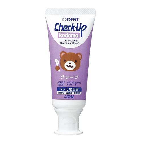 (ライオン歯科材)Check-Up kodomo(チェックアップ コドモ) グレープ 60g
