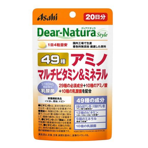 (ポスト投函)(アサヒ)ディアナチュラスタイル 49アミノ マルチビタミン＆ミネラル 80粒