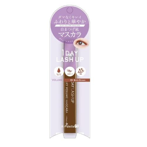 (ポスト投函)K-パレット 1DAY LASH UP シルキーボリュームマスカラa 02 ブリックブ...