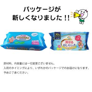 大人用 流せるおしりふき 70枚入の詳細画像1