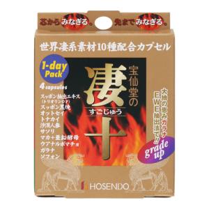 ポスト投函)宝仙堂の凄十 1dayパック 4粒入(3個セット) : ザグザグ通販