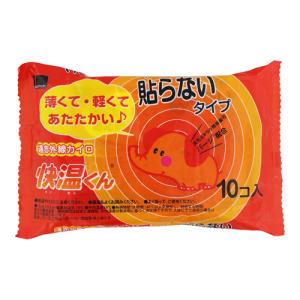 オカモト (オカモト)貼らないカイロ 快温くんプラス 鬼熱 レギュラー