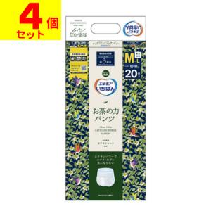 (直送)エルモアいちばん お茶の力 パンツ M-Lサイズ 20枚入(1ケース(4個入))同梱不可キャ...