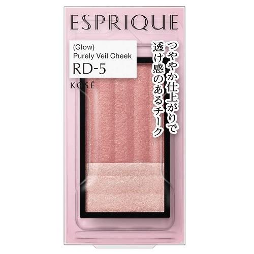 (ポスト投函)(コーセー)エスプリーク ピュアリーベール チーク RD-5 ピーチレッド 3.3g