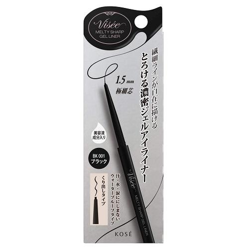 (ポスト投函)(コーセー)ヴィセ リシェ  メルティシャープ ジェルライナー BK001 ブラック ...