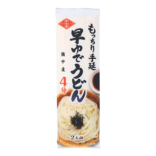 (かも川手延素麺)もっちり手延早ゆでうどん 200g