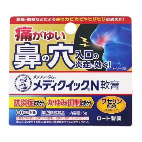 (第(2)類医薬品)(セ税)(ポスト投函)(ロート製薬)メンソレータム メディクイックN軟膏 6g