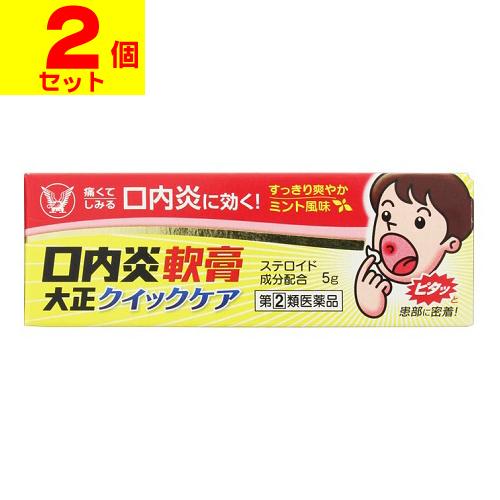 (第(2)類医薬品)(セ税)(ポスト投函)(大正製薬)口内炎軟膏 大正クイックケア 5g(2個セット...