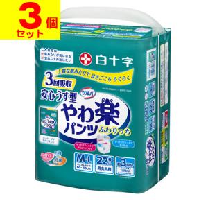 サルバ やわ楽パンツ 安心うす型 男女共用 M-Lサイズ 3回吸収 ( 22枚入 