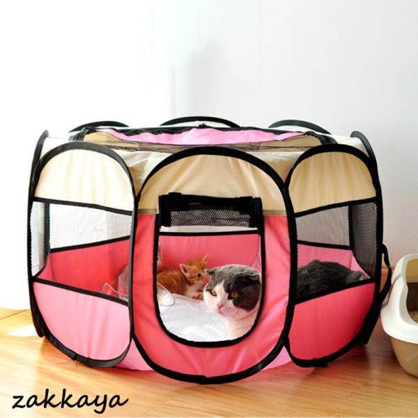 キャット品 猫　ハウス キャンプ ペットキャリー テント 折り畳み式 軽量 キャットグッズ 犬猫兼用...