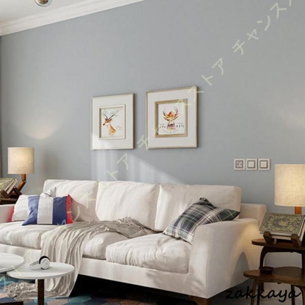 壁紙シール はがせる おしゃれ 北欧 壁紙 グレー 特厚手 透けない カッティングシート ライトグレ...