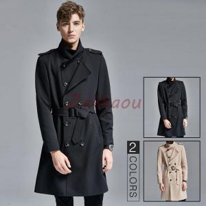 メンズトレンチコート コート 春秋冬 メンズ ジャケット ロングコート