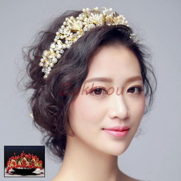 お嫁さん　髪飾り　かんざし　花嫁　レディース　ヘアアクセサリー 　ウェディング　結婚式　髪留め　ヘッ...