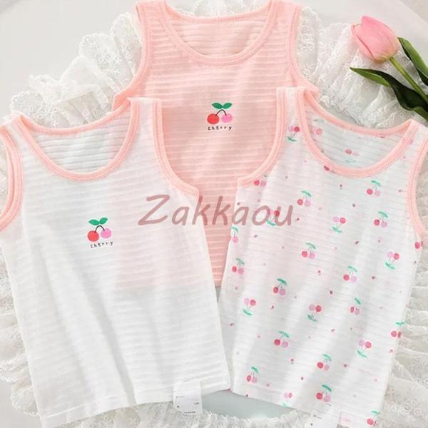3枚組 キッズ タンクトップ トップス インナー　肌着 女の子 ノースリーブ 子供服 ジュニア 吸水...