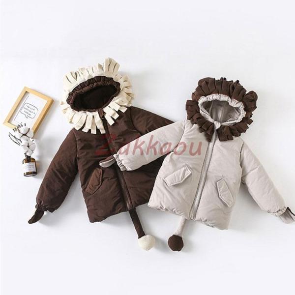 秋冬　ロングダウンコート キッズ ダウンコート ロング 女の子 子供 ダウンジャケット ロングコート...