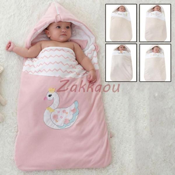 新生児 スリーパー 赤ちゃん おくるみ オールシーズン コットン 綿毛布 寝具 ベビー パジャマ 出...
