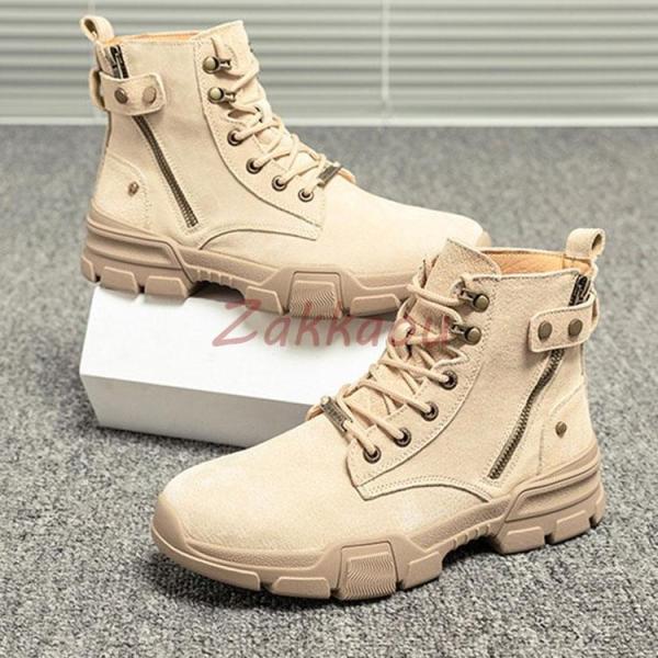 メンズ ショートブーツ ブーツ ワークブーツ 靴 本革 レースアップ メンズブーツ エンジニアブーツ...