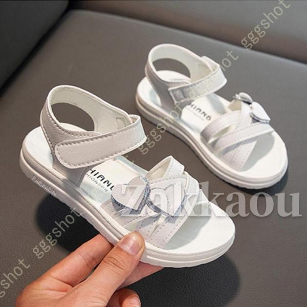 ハート 女の子 サンダル サマーサンダル プリンセス風 春 夏 透気 キッズシューズ 子供シューズ ...