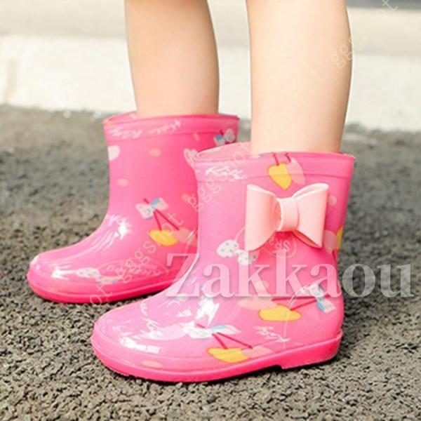 レインブーツ 長靴 キッズ 子供用サイズ レインシューズ ジュニア 防水 撥水雨靴 男の子 女の子 ...