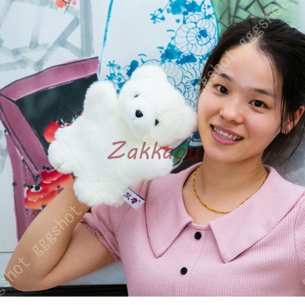 パペット ハンドパペット ぬいぐるみ ホッキョクグマ 動物 子供 子供用 おもちゃ 人形劇 手人形 ...