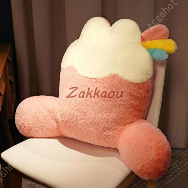 ごろ寝クッション 椅子用 枕 背もたれ クッションチェア テレビ枕 低反発 読書用クッション 腰 レ...