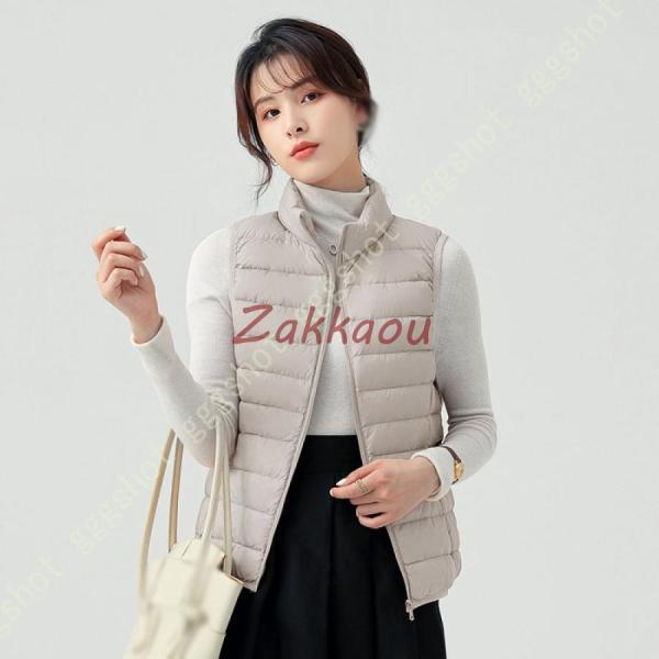 ダウンベスト レディース ダウン ベスト アウター 秋冬 秋 冬 防寒 かわいい おしゃれ もこもこ...