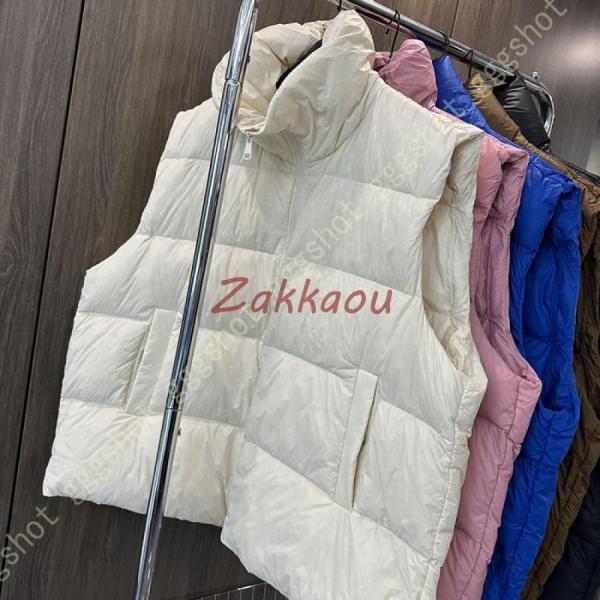 ダウンベストジャケット ダウンベストコート レディース ダウンジャケット ショート丈 ノースリーブ ...