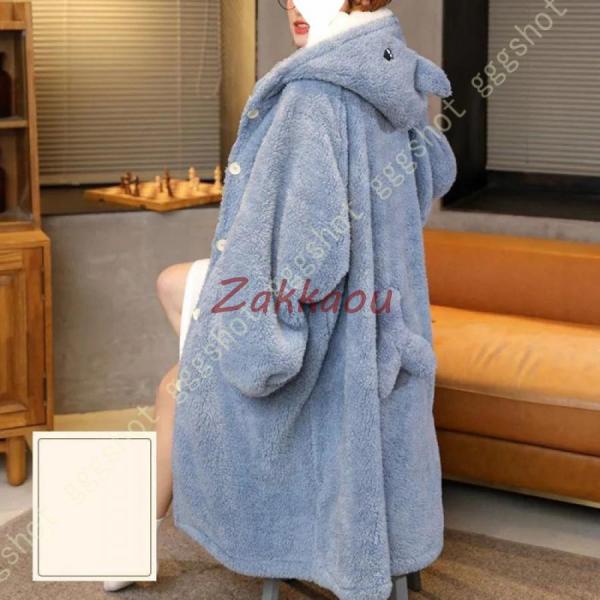 もこもこパジャマ 着ぐるみ ルームウェア 冬用 ガウン 単品 マシュマロ 大人用 レディース パジャ...