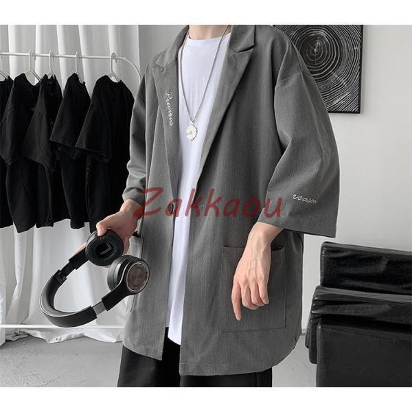 テーラードジャケット メンズ サマージャケット 夏 半袖 ブレザー テーラード 紳士服 ホスト