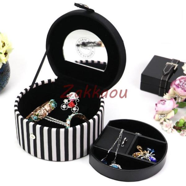 ジュエリーボックス アクセサリーケース アクセサリー収納 コンパクト ピアス ネックレス 指輪 保管...