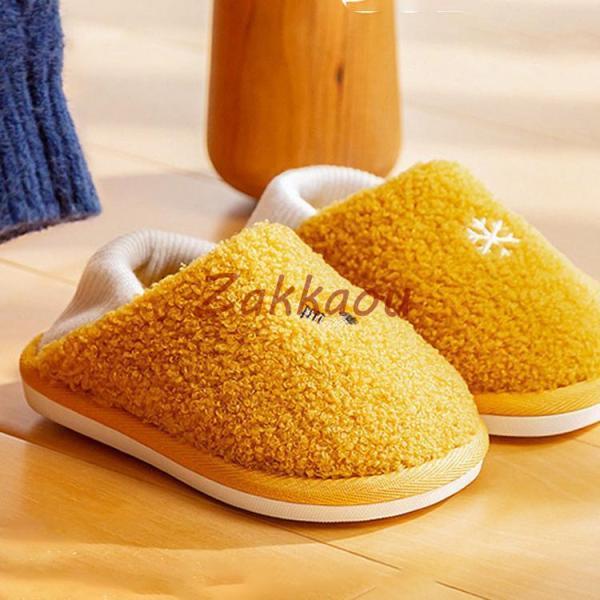 キッズ　モカシンシューズ　子供　スリッポン ファーシューズ パンプス 保温 防風 モコモコ ぺたんこ...