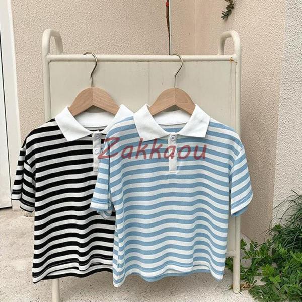 キッズ　ポロシャツ　poloシャツ　子供Tシャツ　男の子 合わせやすい 春夏　半袖　シャツ　トップス...