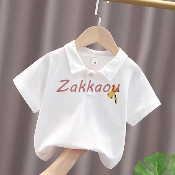 キッズ　ポロシャツ　poloシャツ　子供Tシャツ 男の子　春夏　半袖　シャツ　トップス　インナー　カ...