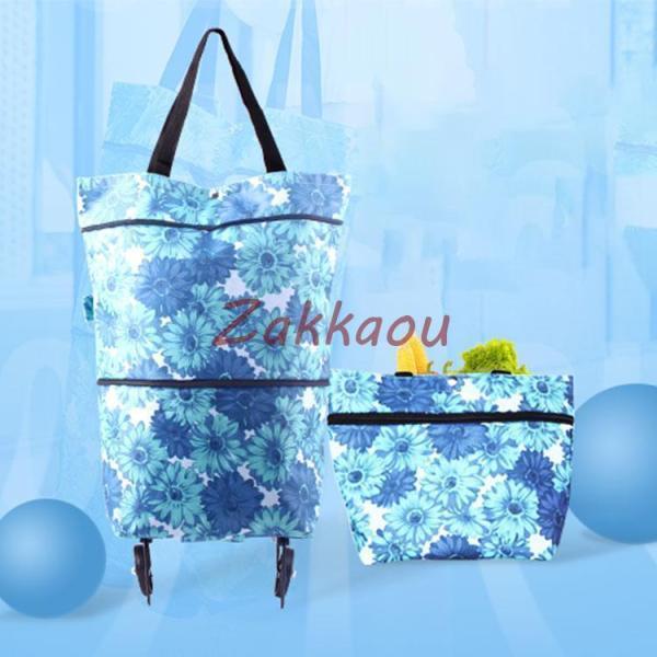 ショッピングカート 折りたたみ 買い物カート キャリーカート 軽量 キャリーバッグ ショッピングバッ...