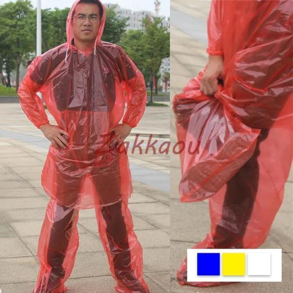 5枚セット 使い捨て型 レインコート レインポンチョ カッパ 雨合羽 レディース メンズ 雨具 梅雨...