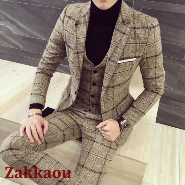 スーツ メンズ スリーピース ビジネススーツ 30代 40代 50代 おしゃれ 秋冬春 ドレススーツ...