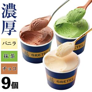 アイスクリーム ( お中元 最短当日出荷) グレーテル 菓子店 9個 選べる 3種 アイス
