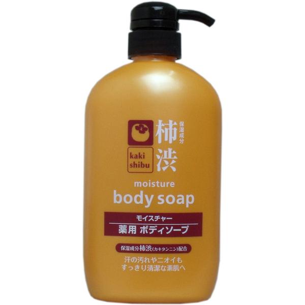 石鹸 石けん ボディソープ 柿渋 モイスチャー 薬用ボディソープ ６００ｍＬ (K)